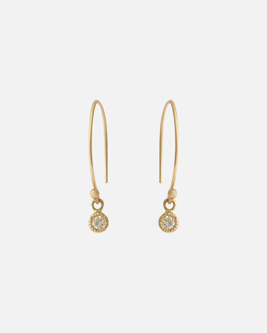 Melee Ball Loop / White Diamond By Hiroyo in earrings Category