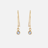 Melee Ball Loop / Light Blue Sapphire By Hiroyo in earrings Category