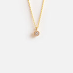 Melee Ball / White Diamond Pendant By Hiroyo