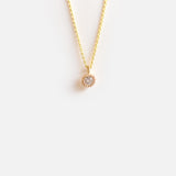 Melee Ball / White Diamond Pendant By Hiroyo