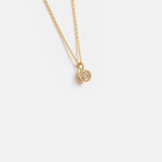 Melee Ball / White Diamond Pendant By Hiroyo