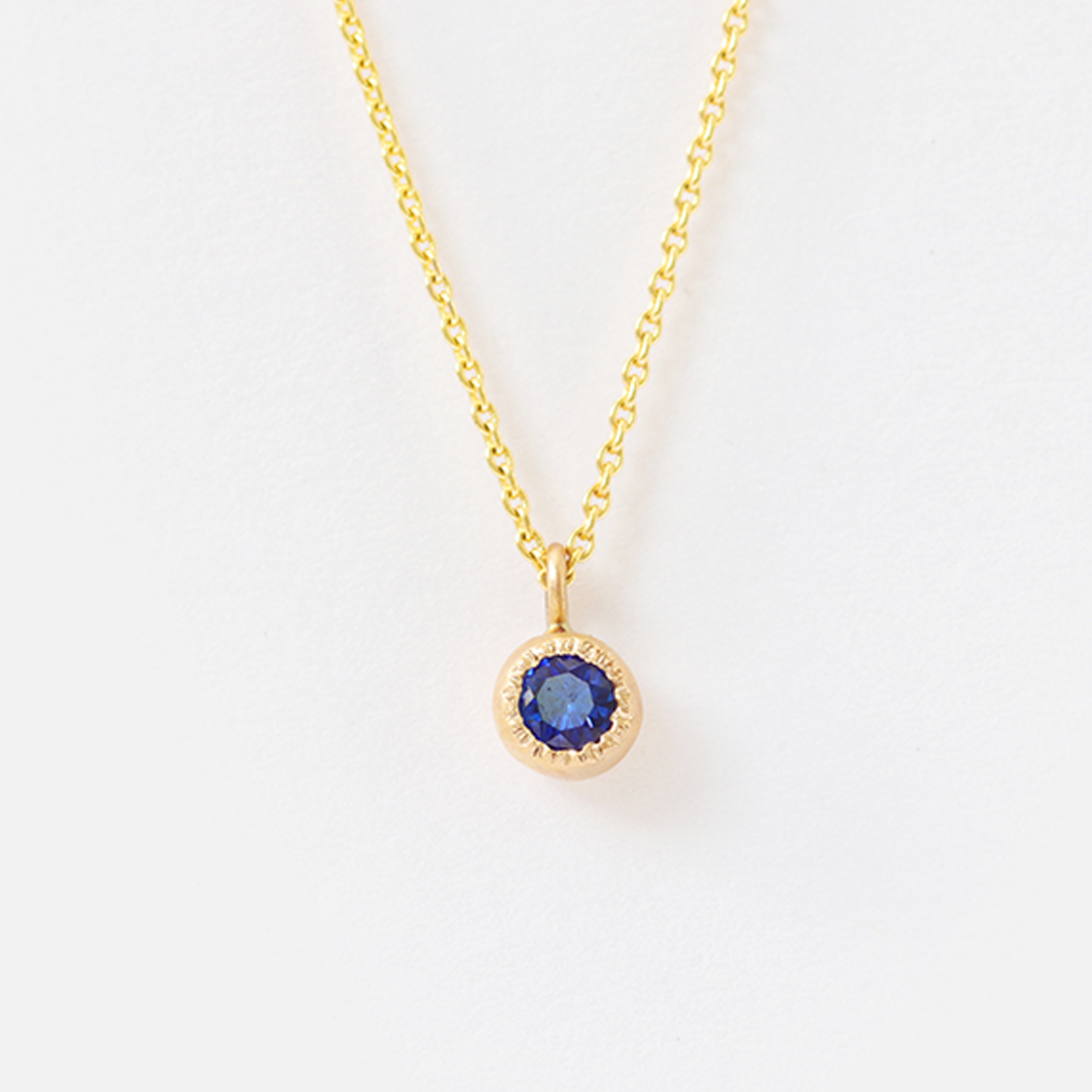 Melee Ball / Sapphire Pendant By Hiroyo in pendants Category