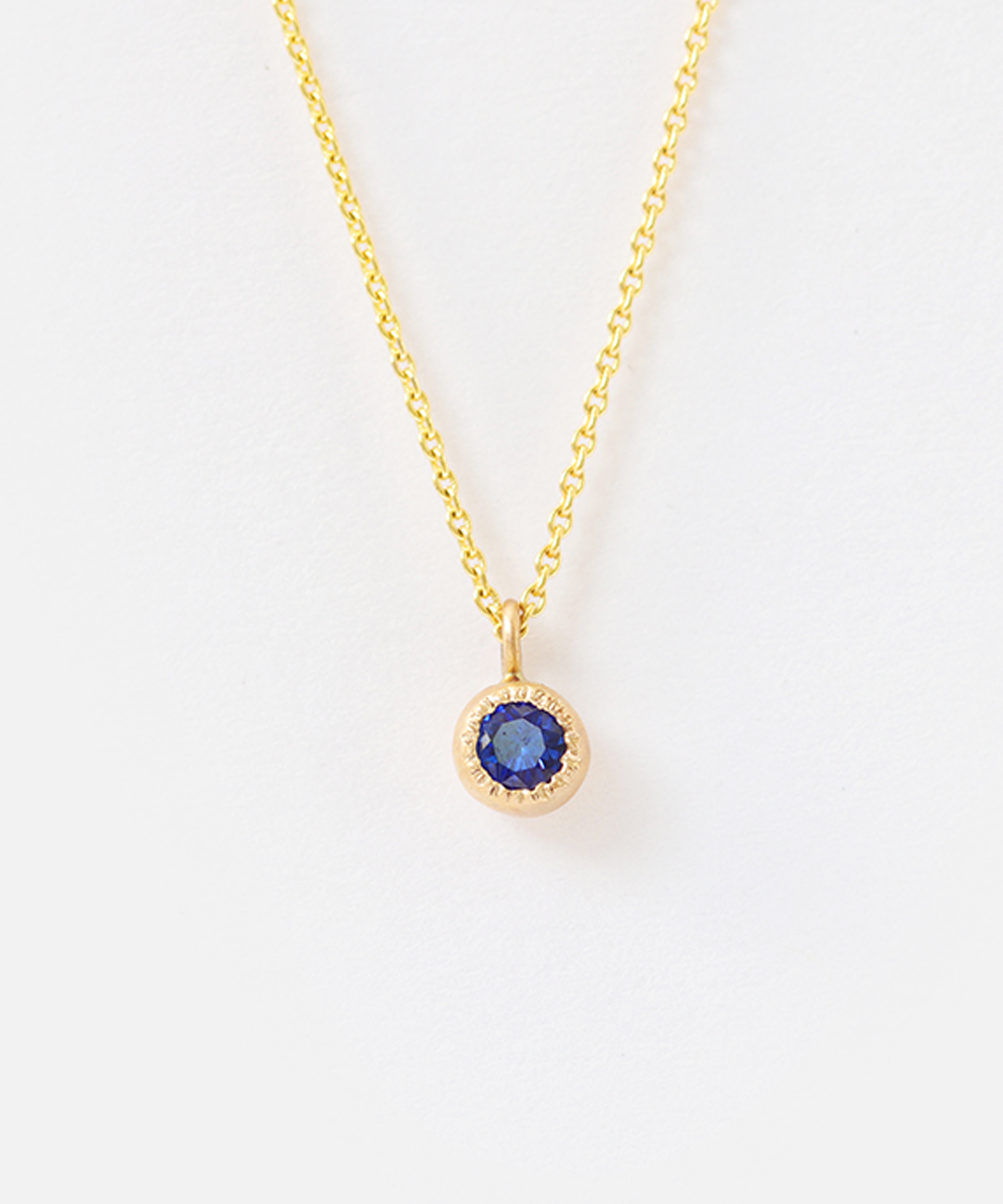 Melee Ball / Sapphire Pendant By Hiroyo