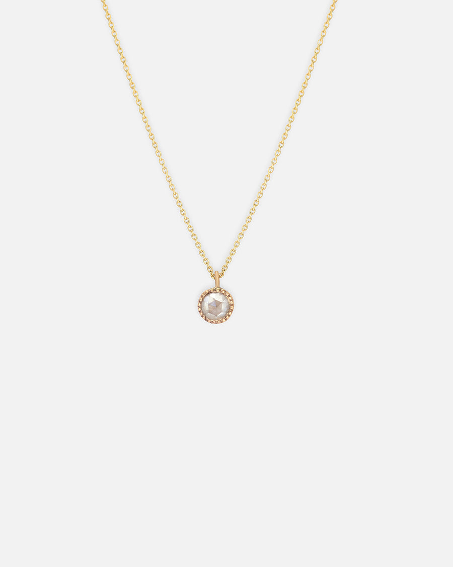 Melee Ball / 3.5mm Milky Diamond Pendant By Hiroyo in pendants Category