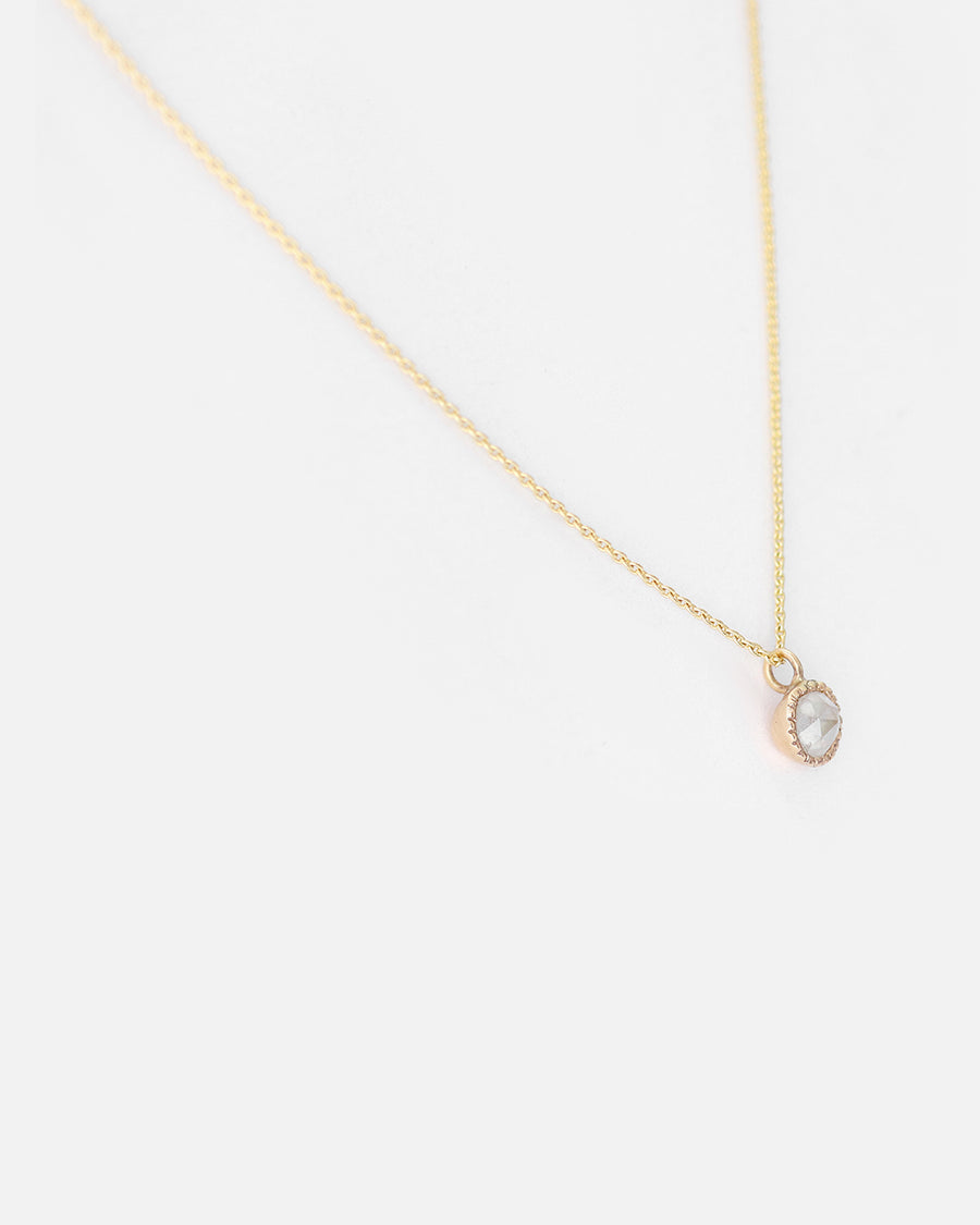 Melee Ball / 3.5mm Milky Diamond Pendant By Hiroyo in pendants Category