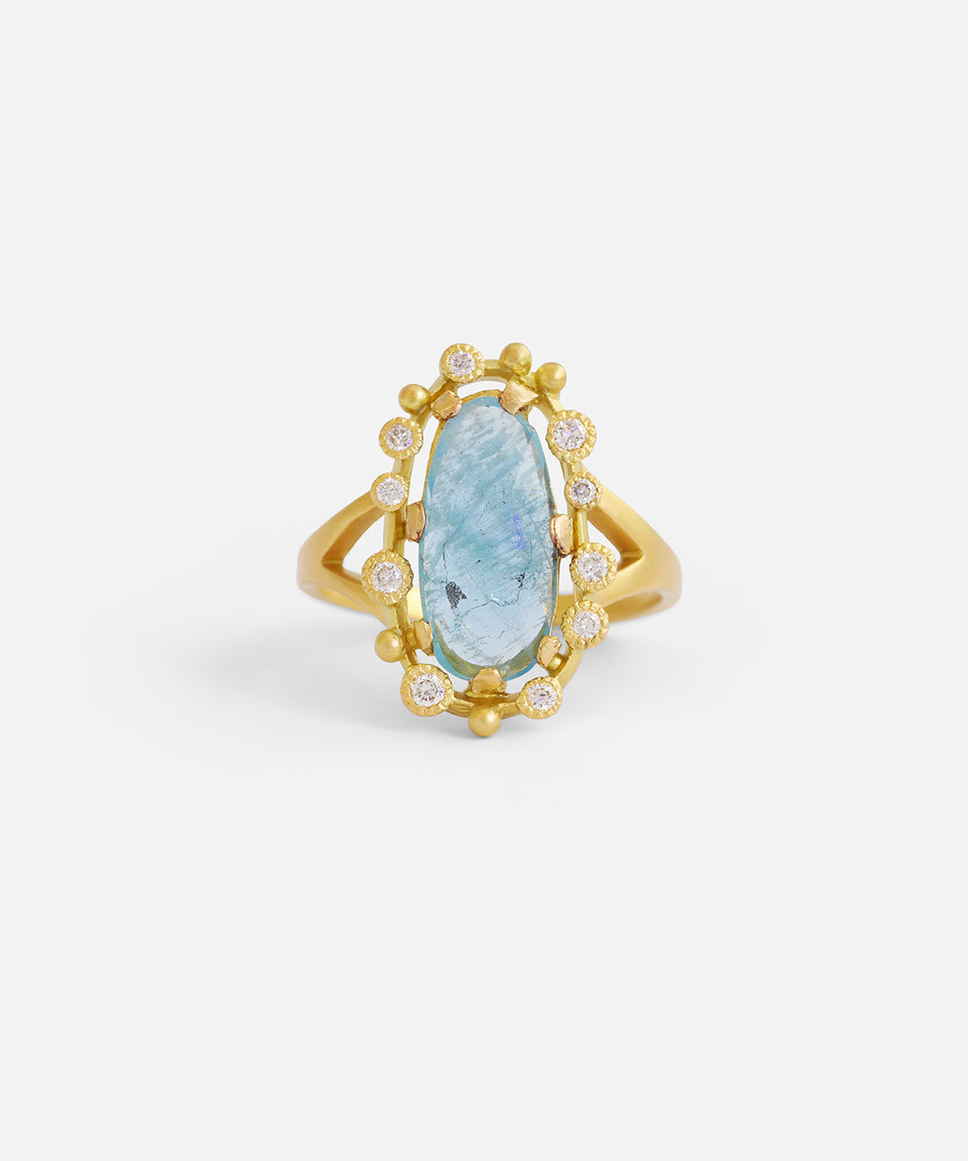 Melee Halo / Aquamarine Ring By Hiroyo