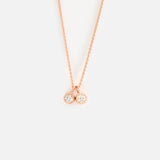 Melee 10 / Double White Diamonds Pendant By Hiroyo in pendants Category