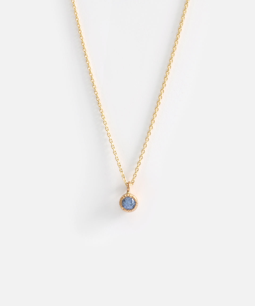 Melee Ball / Light Blue Sapphire Pendant By Hiroyo