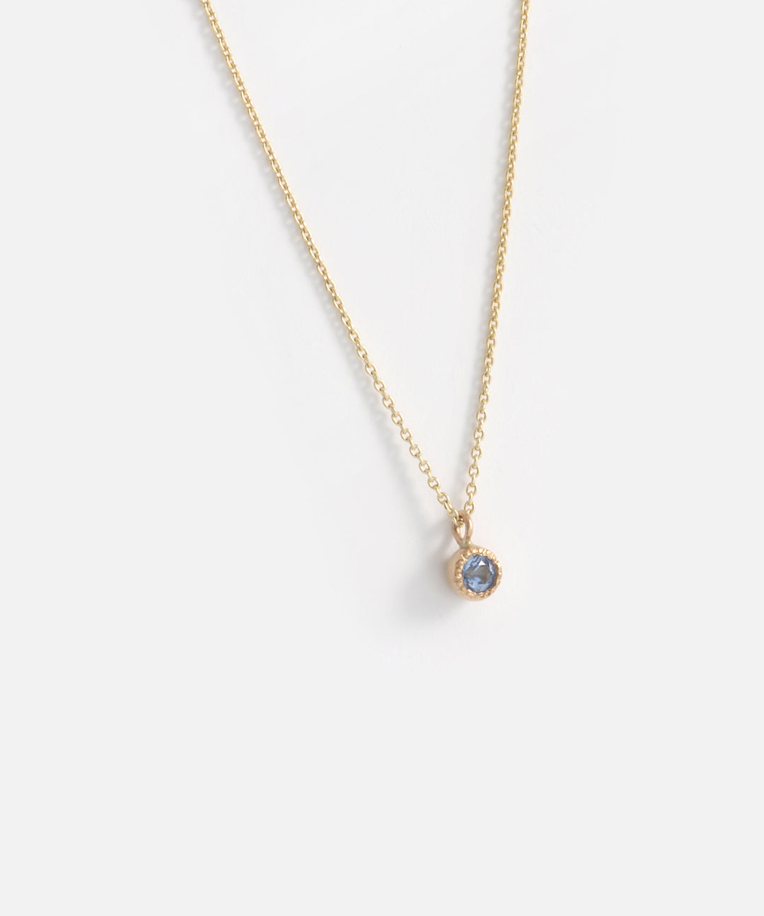 Melee Ball / Light Blue Sapphire Pendant By Hiroyo