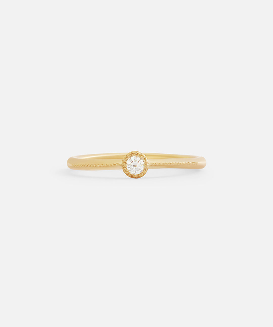 Melee Ball / White Diamond Ring By Hiroyo