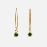 Melee Ball Loop / Emerald Earrings By Hiroyo