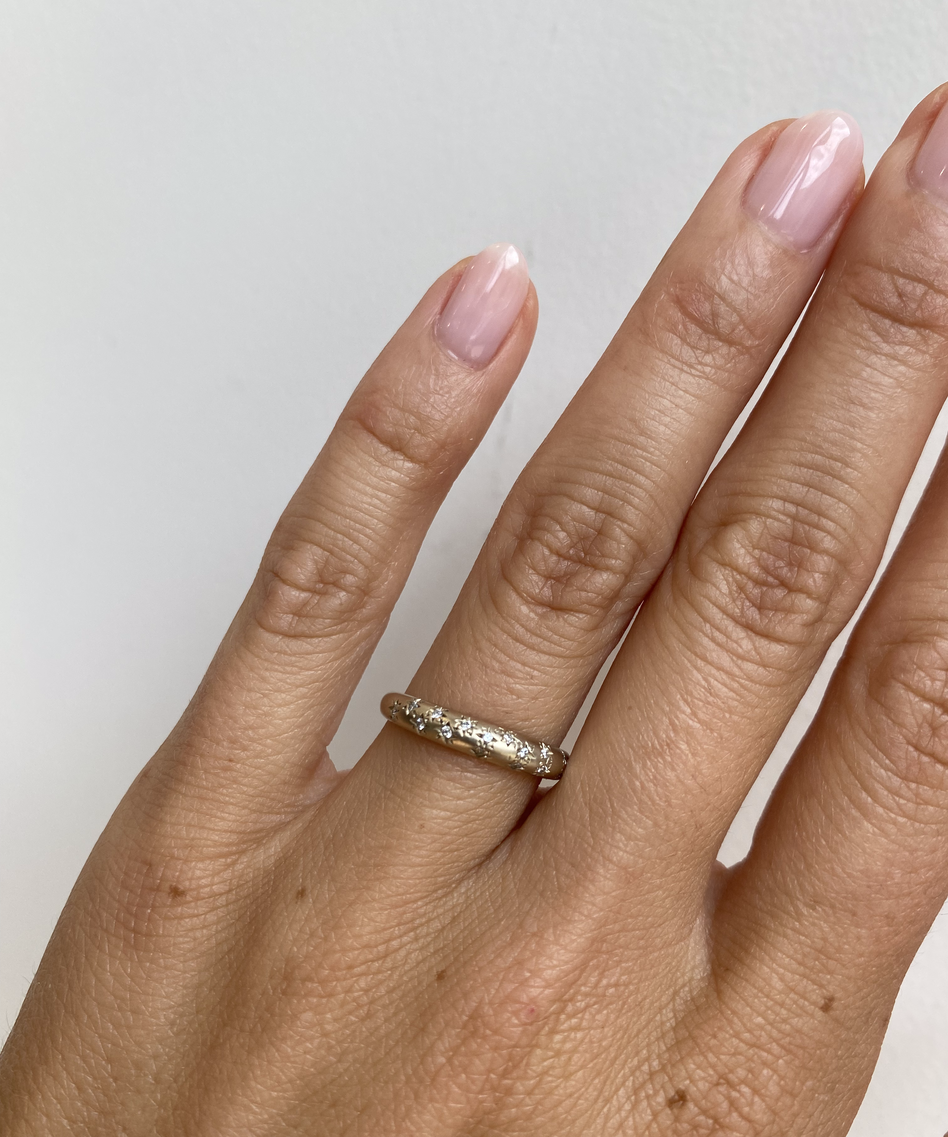 Moon Band / Star Set Diamonds By Hiroyo