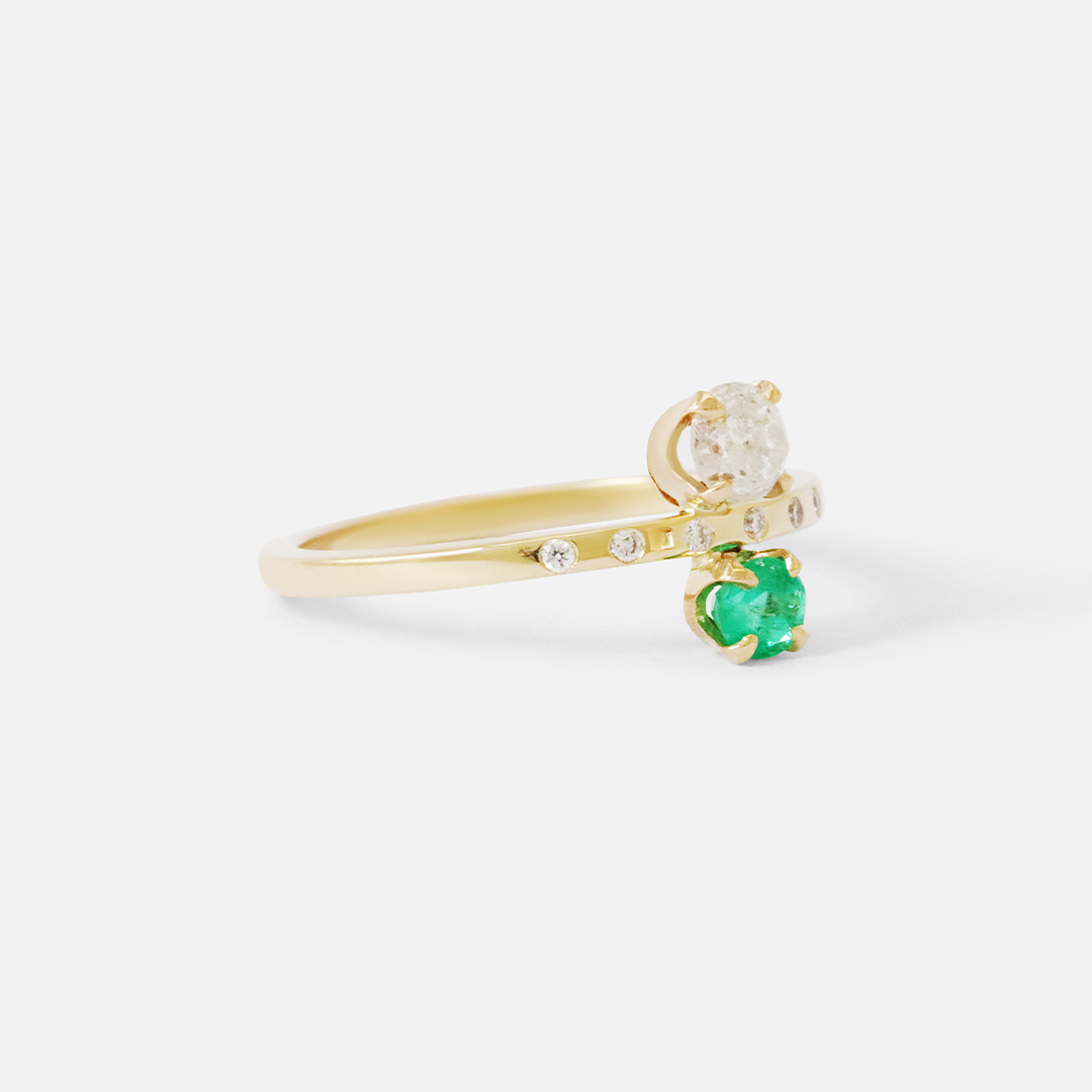 Alaia / Emerald + Diamonds By Nishi in Engagement Rings Category