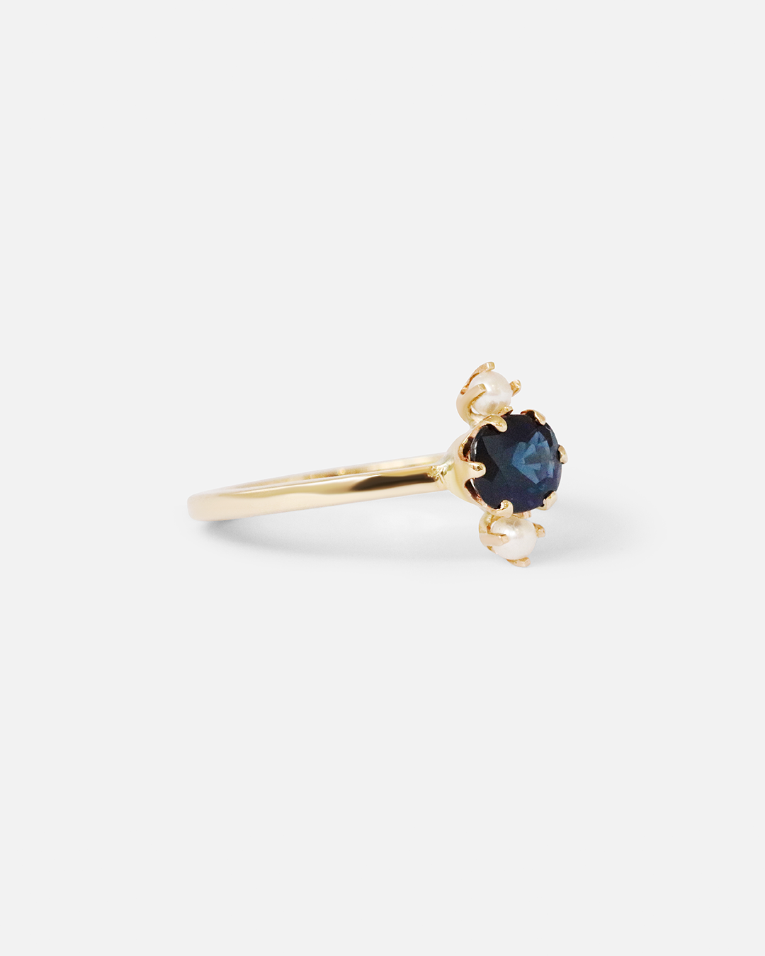 Sapphire + Pearls Ring By Nishi