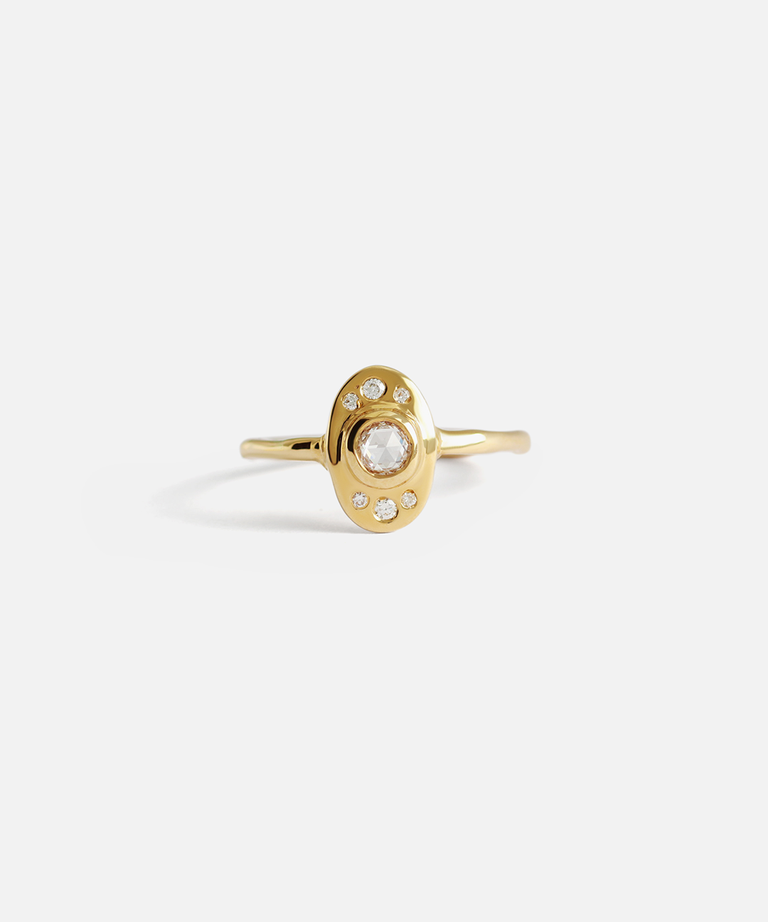 Branch Ring / Rose Cut Diamond Oval By Nishi