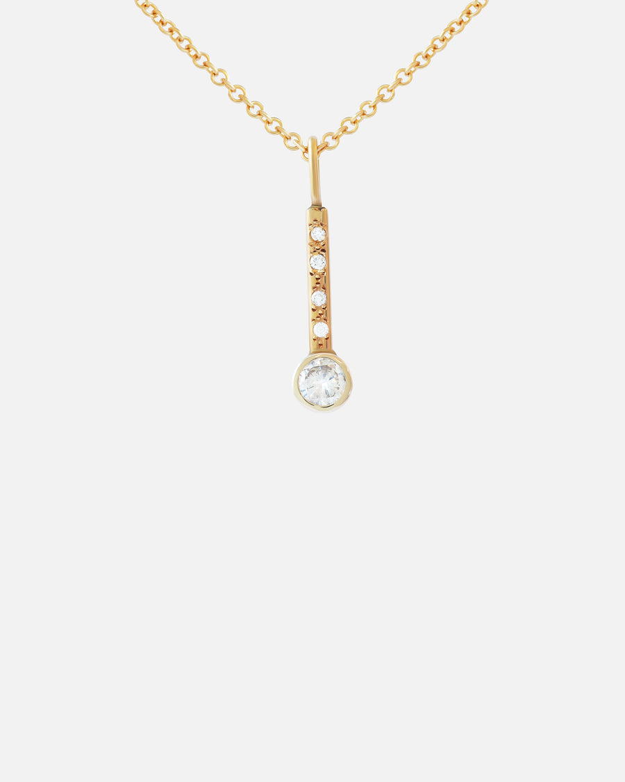Bezel Stick / Diamond Necklace By Nishi in pendants Category