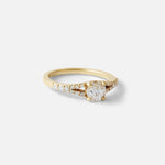 Old European Cut Diamond / Split Shank Ring By Nishi