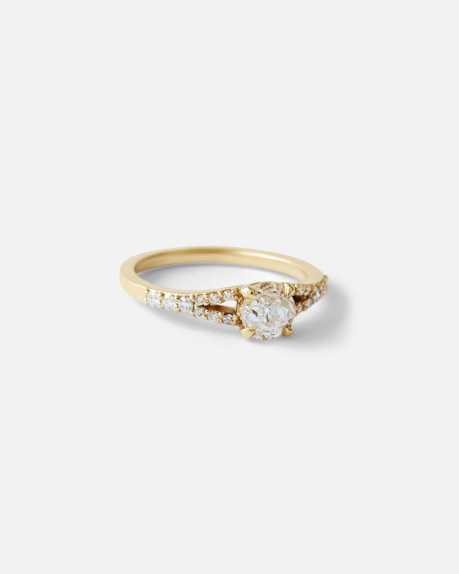 Old European Cut Diamond / Split Shank Ring By Nishi in ENGAGEMENT Category