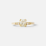 Antique Cushion Ring / Old Mine Cut Diamond By Nishi in ENGAGEMENT Category