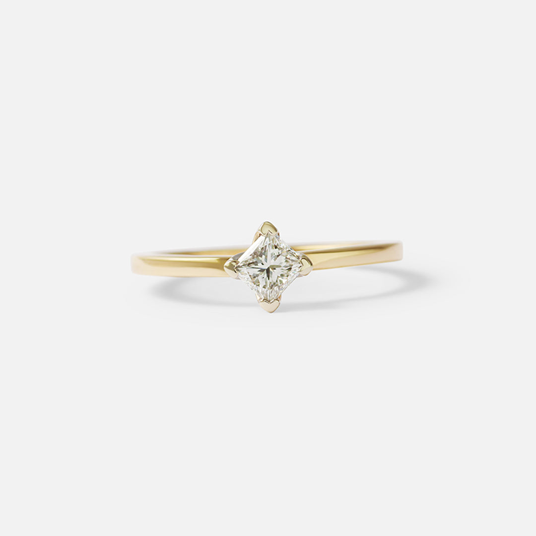 Solitaire Ring / Princess Cut Diamond By Nishi