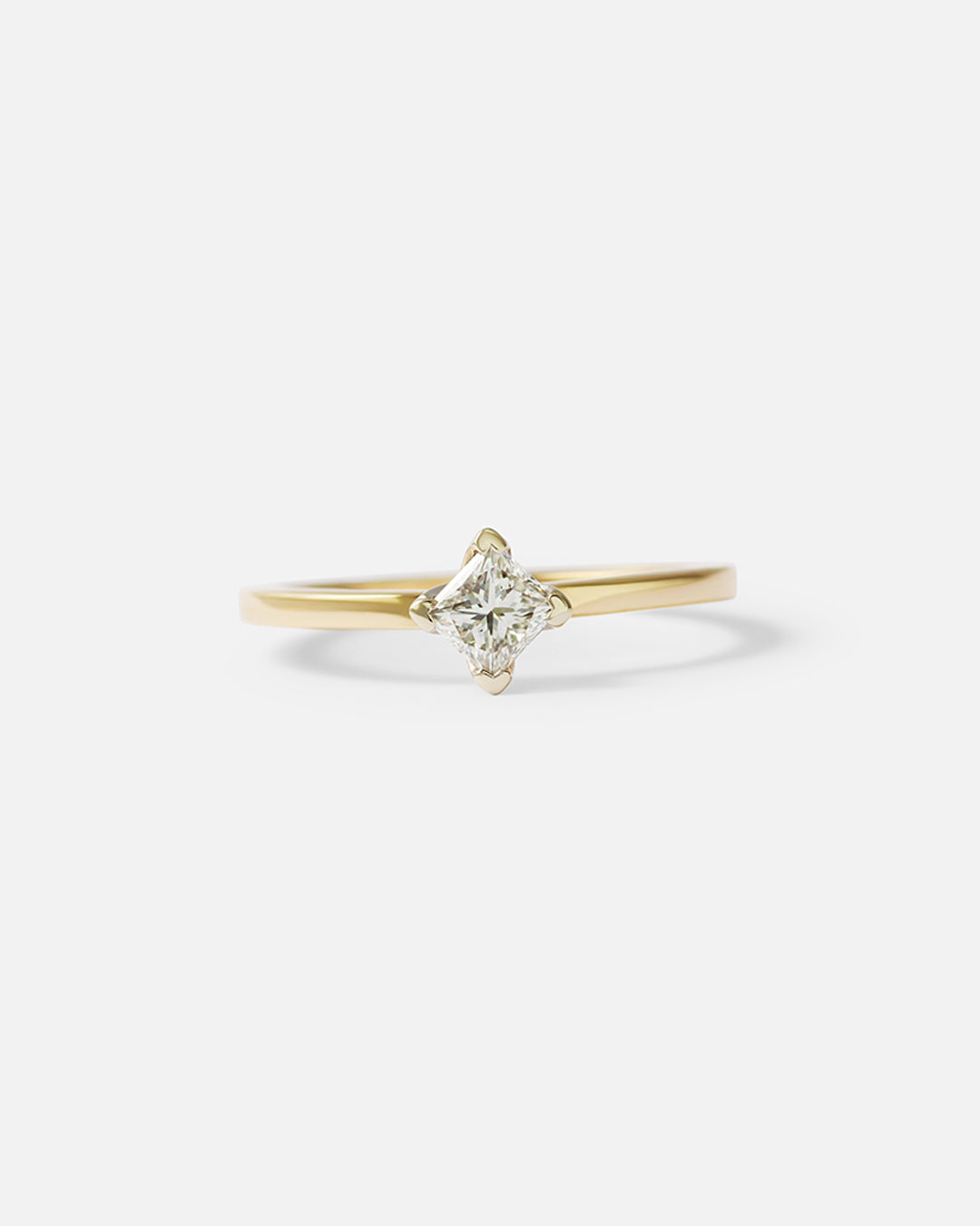 Solitaire Ring / Princess Cut Diamond By Nishi in Engagement Rings Category