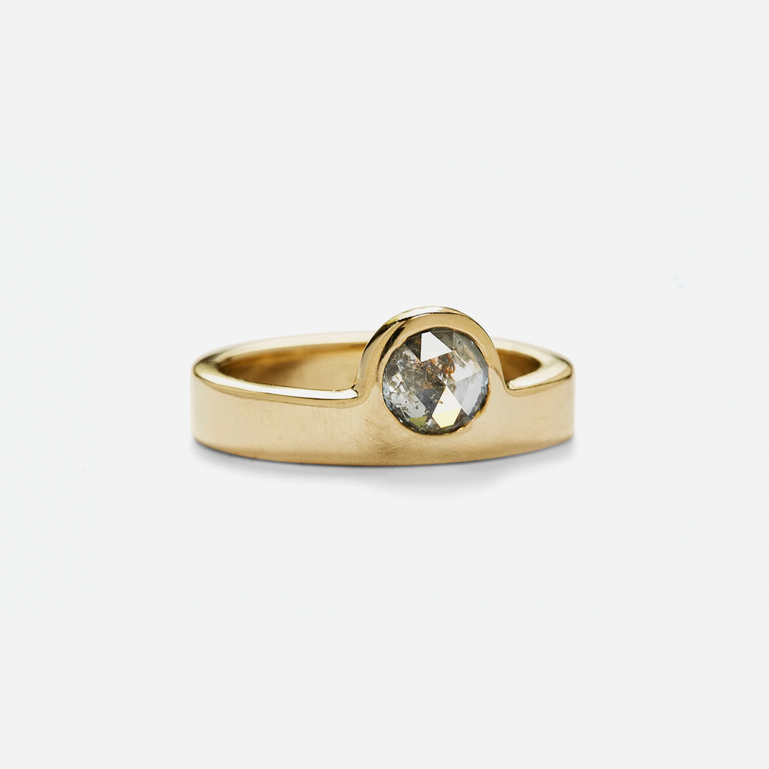 Odine / Rose Cut Diamond Ring By Casual Seance in ENGAGEMENT Category