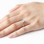 Lara / Oval White Diamond Ring By fitzgerald jewelry