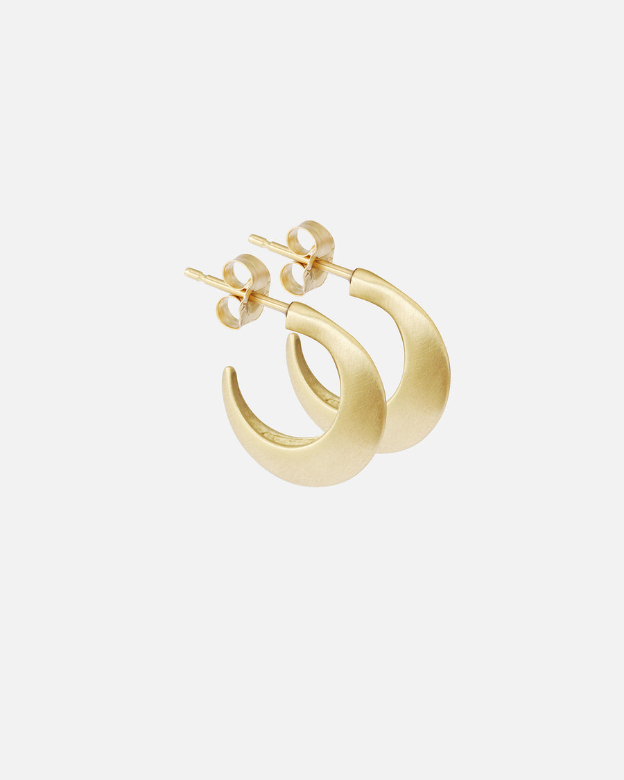 Small Half Moon / Hoops By Tricia Kirkland in earrings Category