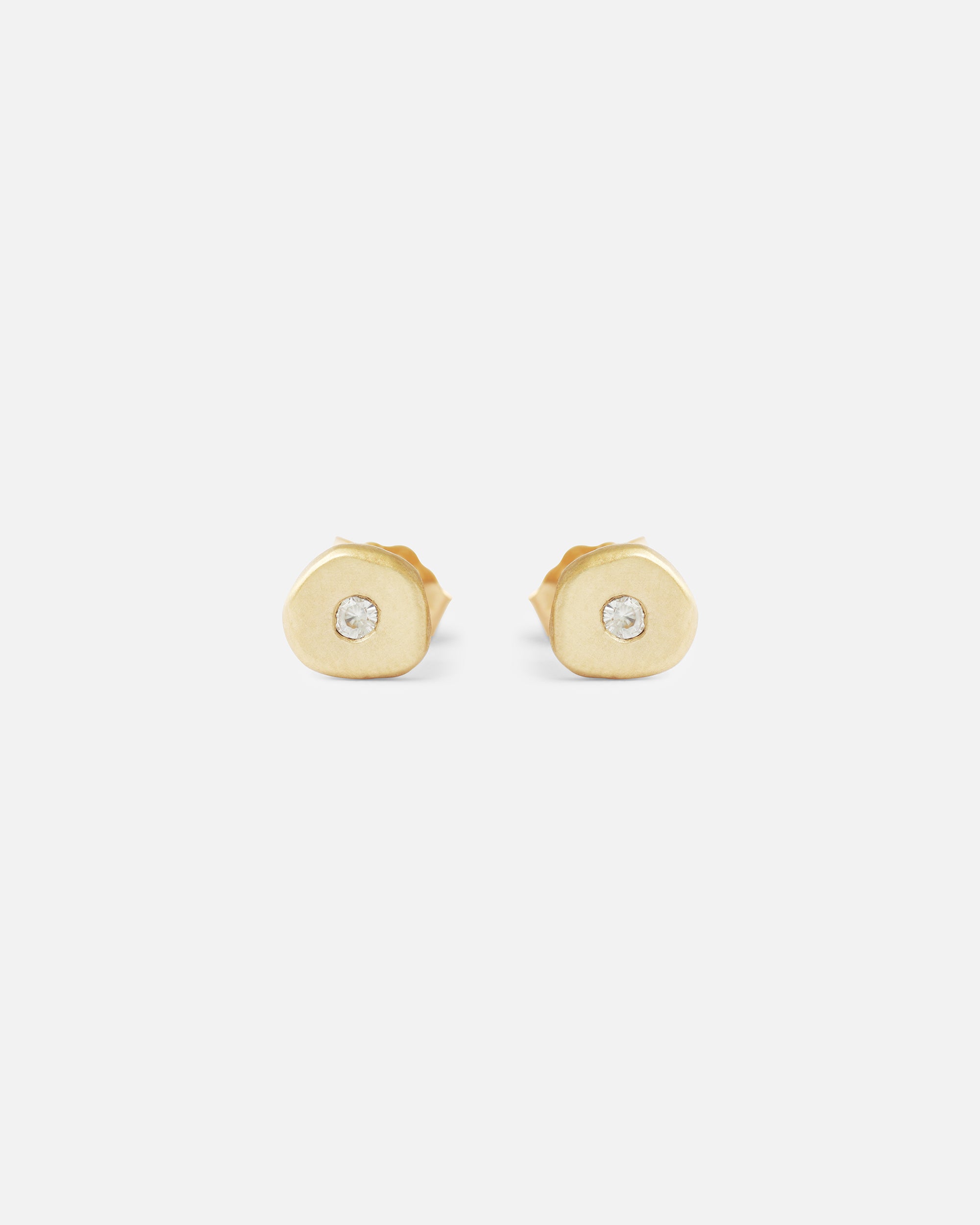 Textured Diamond / Studs By Tricia Kirkland in earrings Category