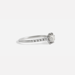 Pave 8 Octagon / Salt + Pepper Diamond + Platinum By fitzgerald jewelry