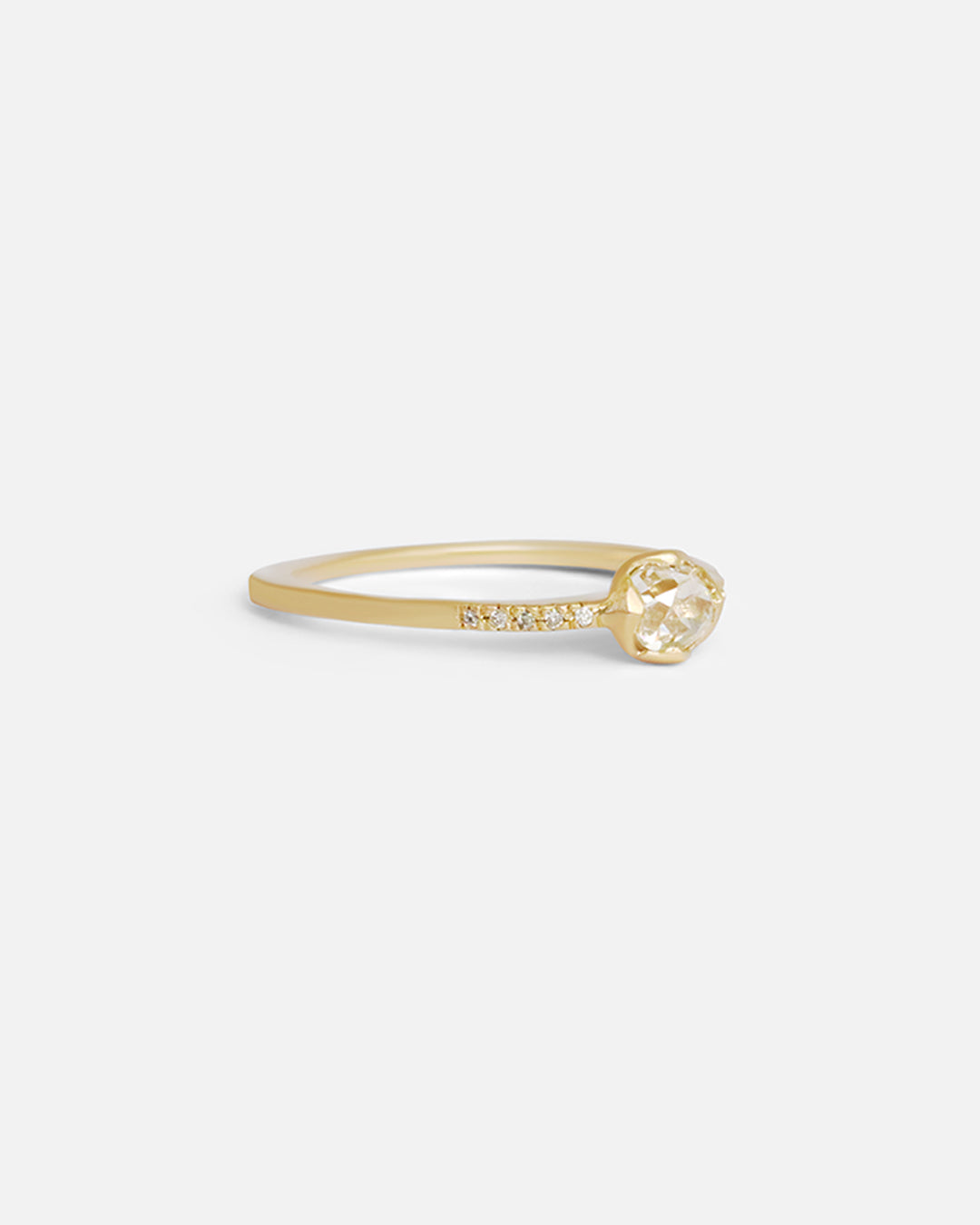Pave / 4mm Old Mine cut Diamond By fitzgerald jewelry in ENGAGEMENT Category