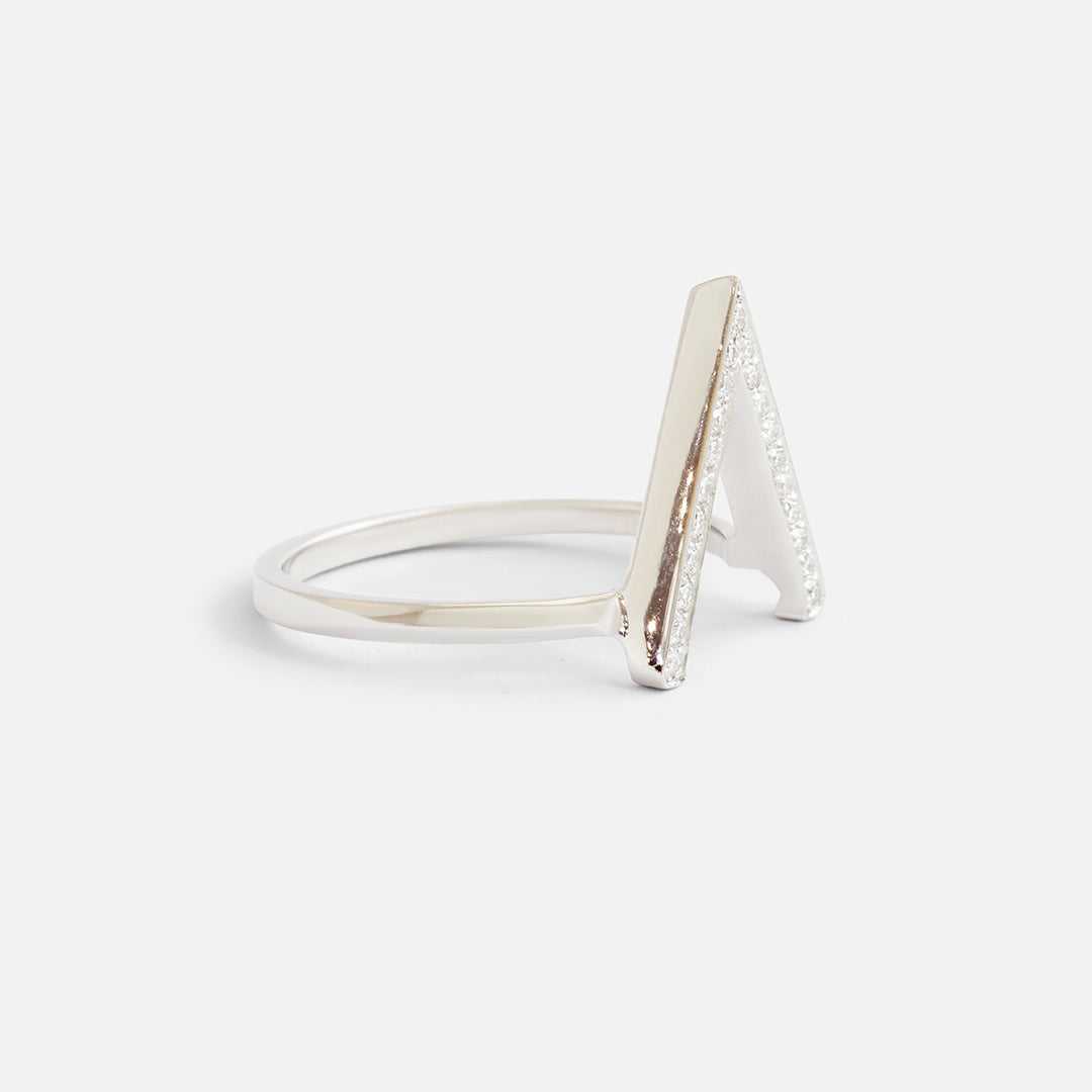 Pave Setting / Peak Stackable Ring By Hiroyo