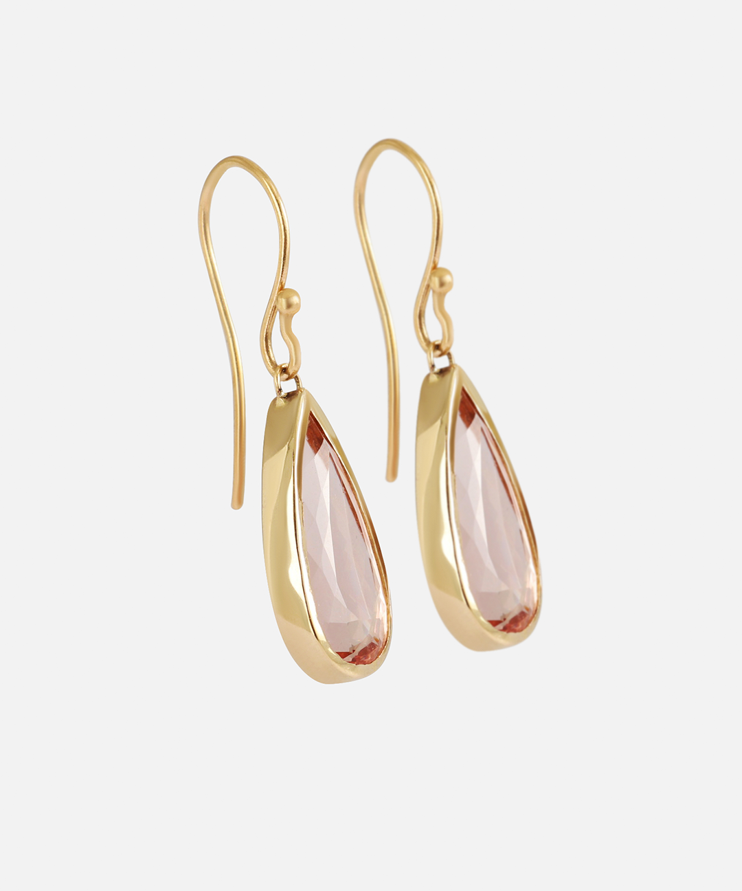 Pear / Morganite Drop Earrings By fitzgerald jewelry