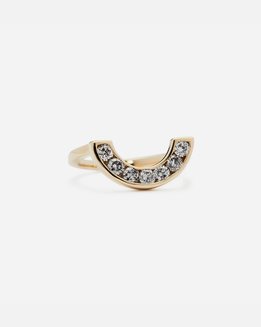 Rainbow / Grey Diamond Ring By Casual Seance in rings Category