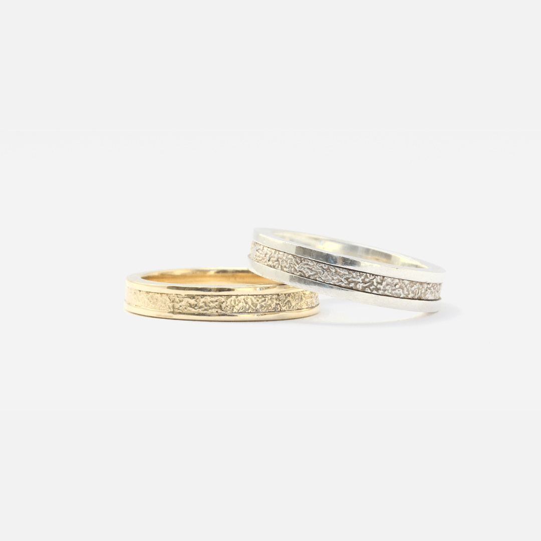 Reticulated Flat + Polished Sides / 3.55mm By fitzgerald jewelry