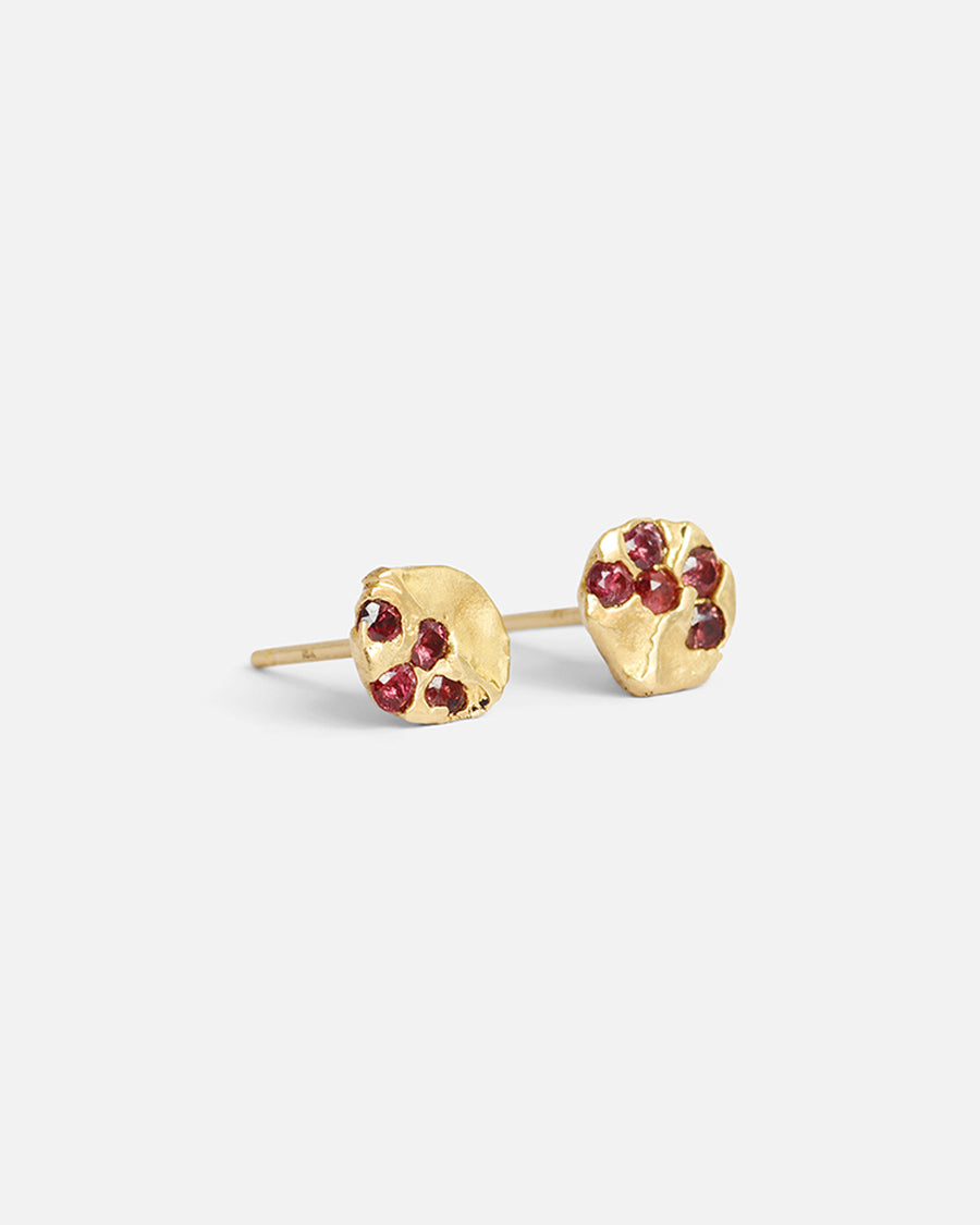 Pool / Ruby Studs By Rigby Leigh in earrings Category
