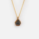 Rock Pendant / Salt + Pepper Diamond By Hiroyo in pendants Category