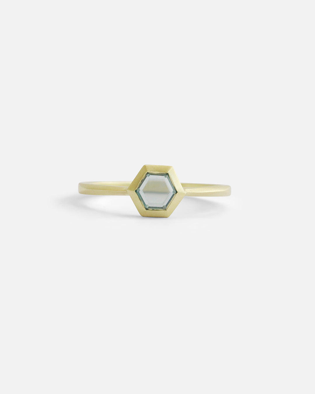 Rock / Portrait Cut Sapphire Ring By fitzgerald jewelry in ENGAGEMENT Category