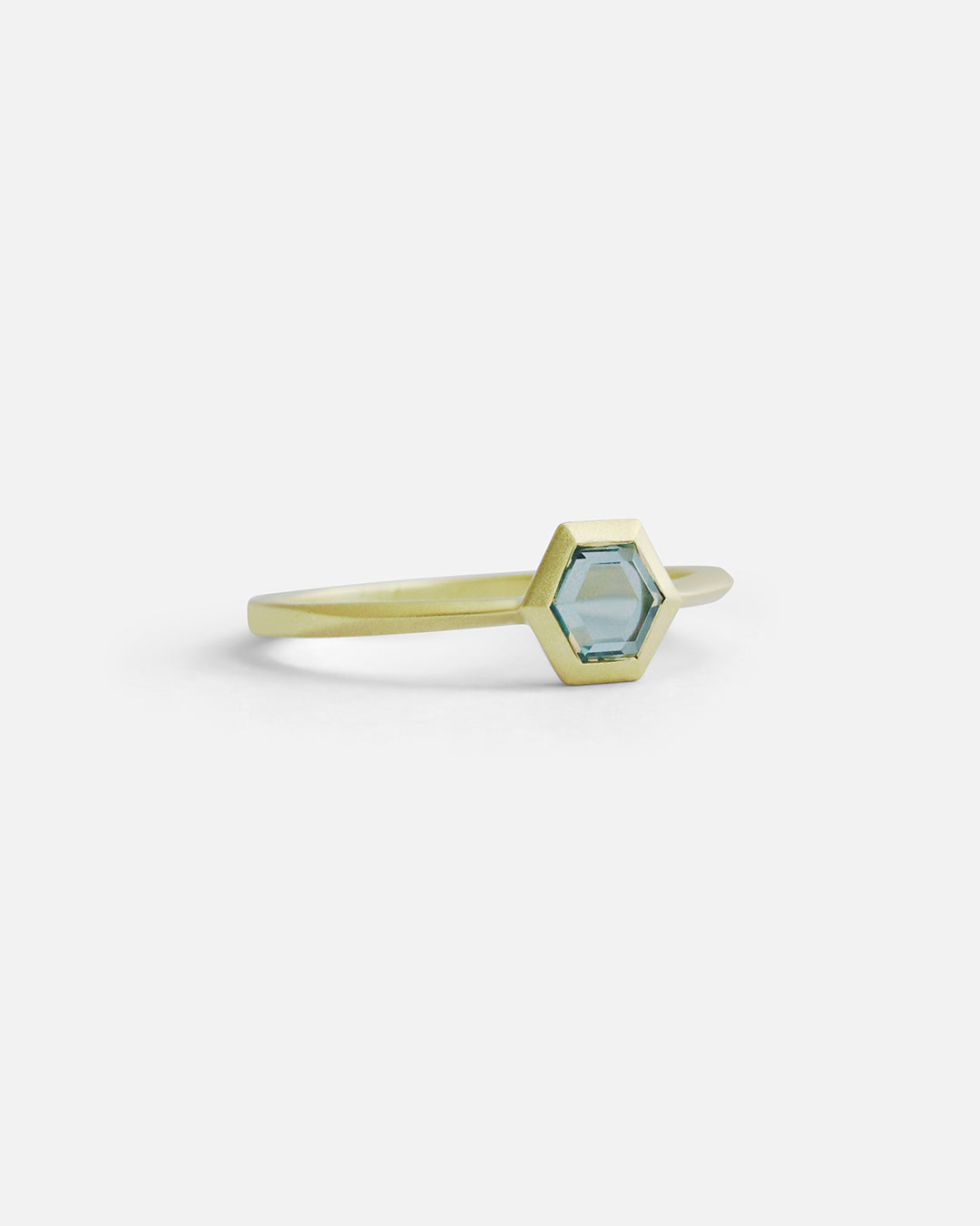 Rock / Portrait Cut Sapphire Ring By fitzgerald jewelry in ENGAGEMENT Category