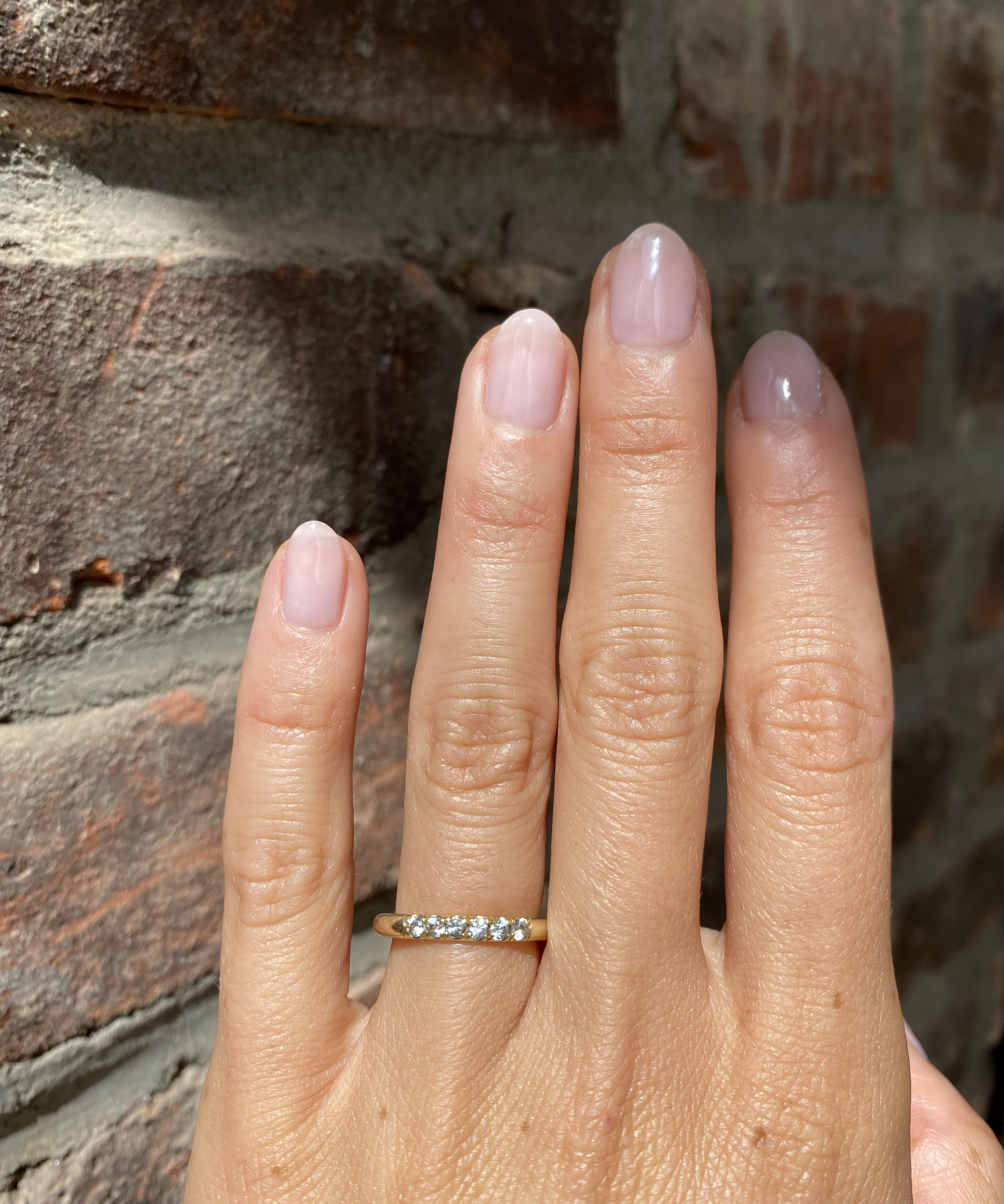 Round Band / Flush 8 Grey Diamonds By fitzgerald jewelry