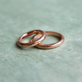 Round Band / 3.25mm Reticulated By fitzgerald jewelry in WEDDING Category