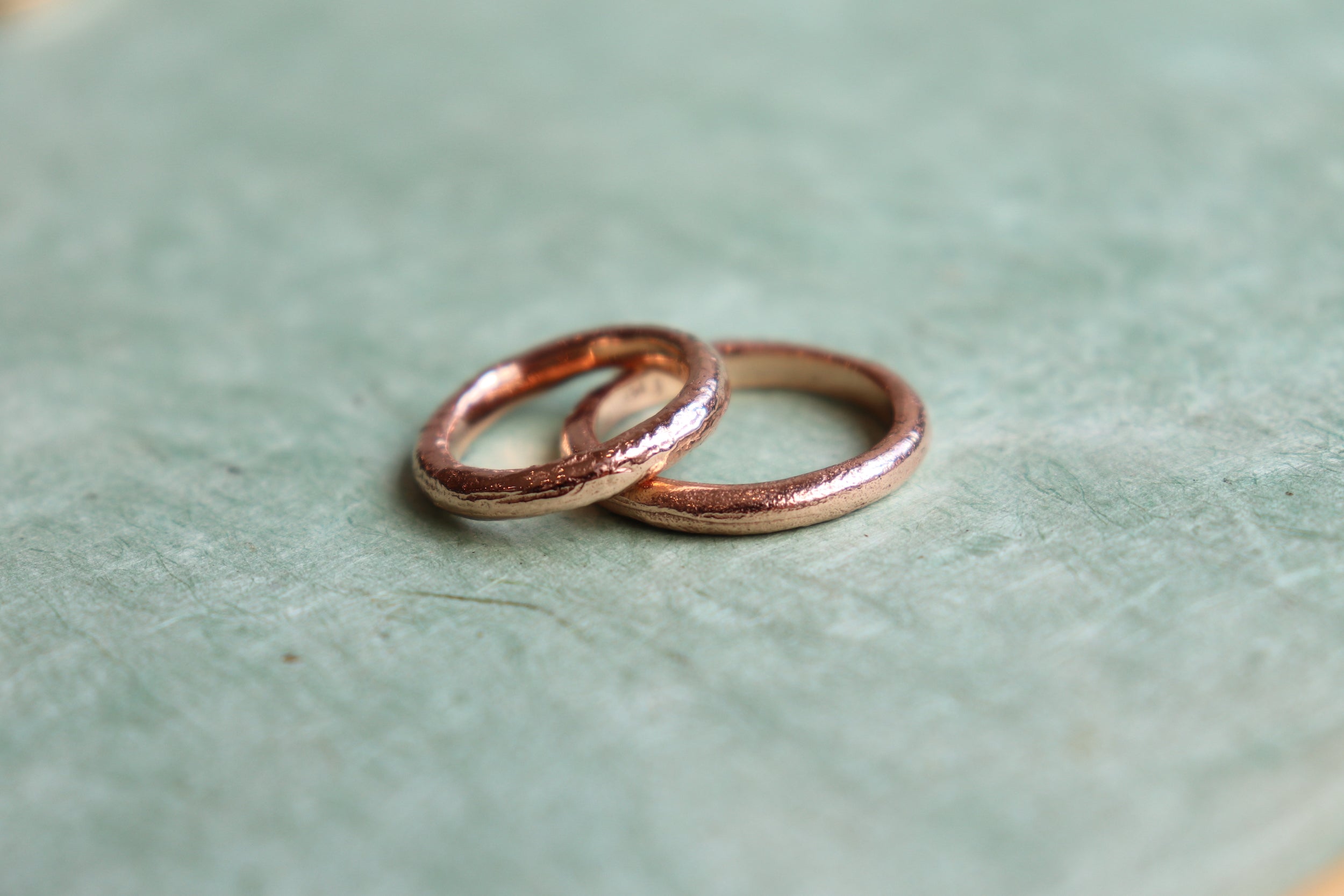 Round Band / 3.35mm Reticulated By fitzgerald jewelry