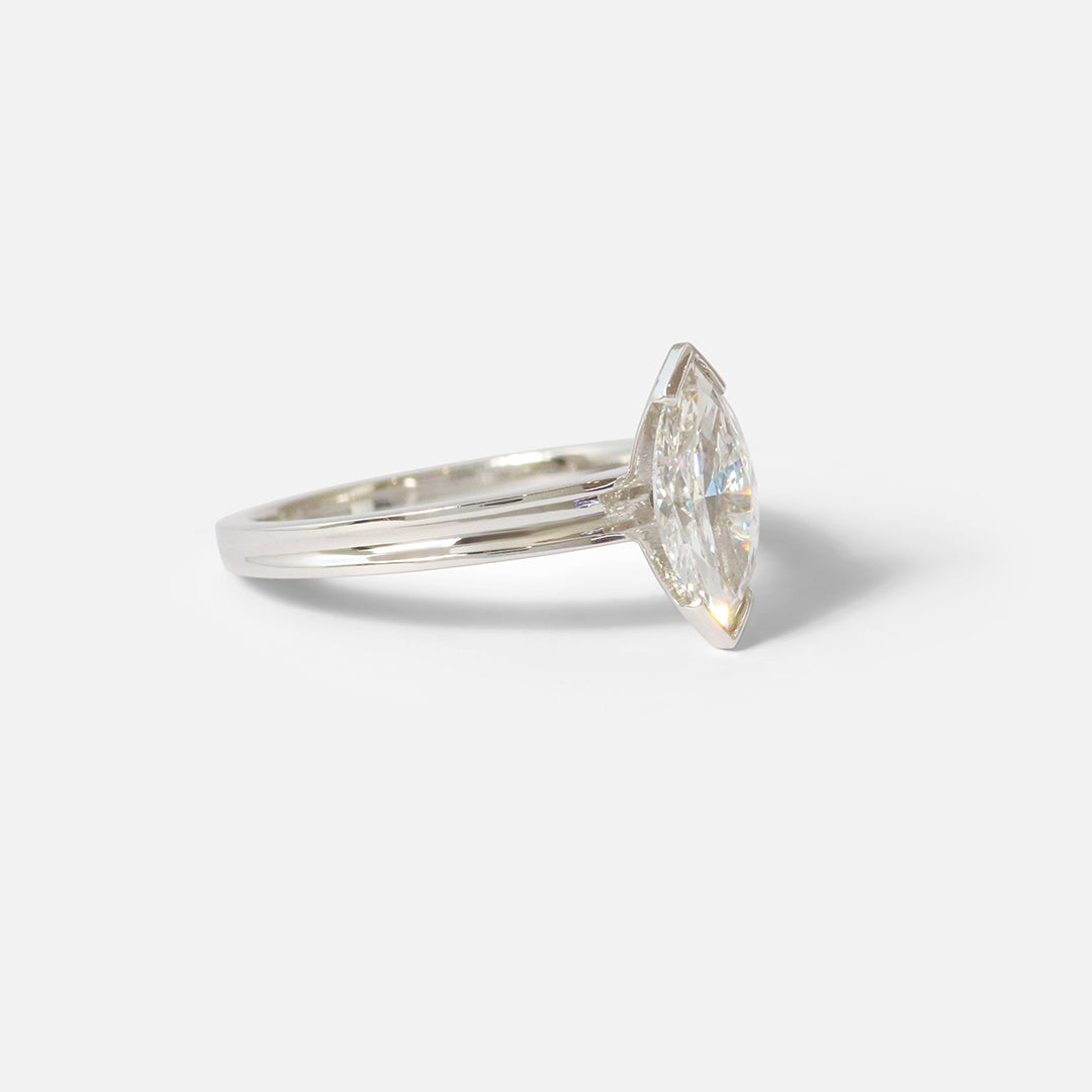 Ariel / Marquise Platinum By Ruowei in ENGAGEMENT Category