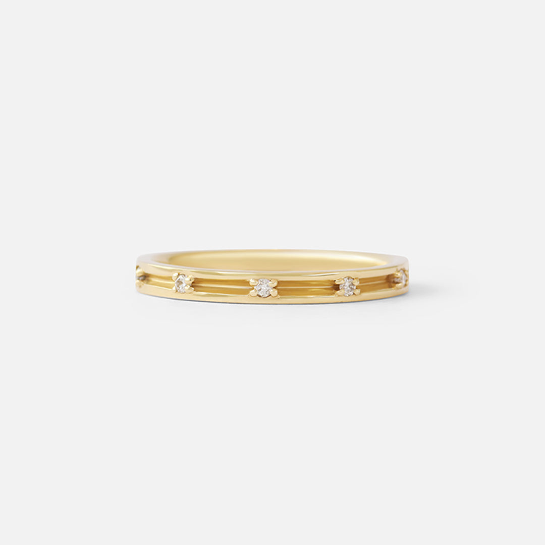 Canal / 2mm 6 Stone Band By Ruowei