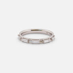 Canal / Baguette Diamond Band By Ruoria