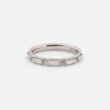 Canal / Baguette Diamond Band By Ruoria