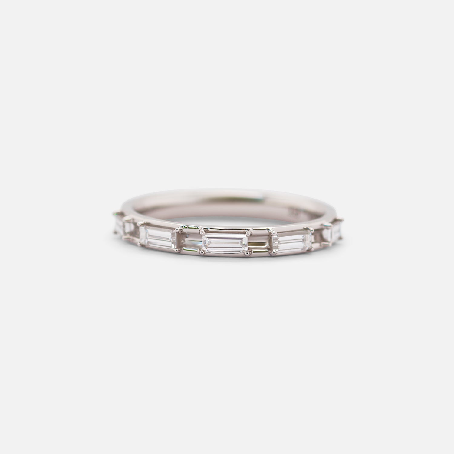 Canal / Baguette Diamond Band By Ruowei