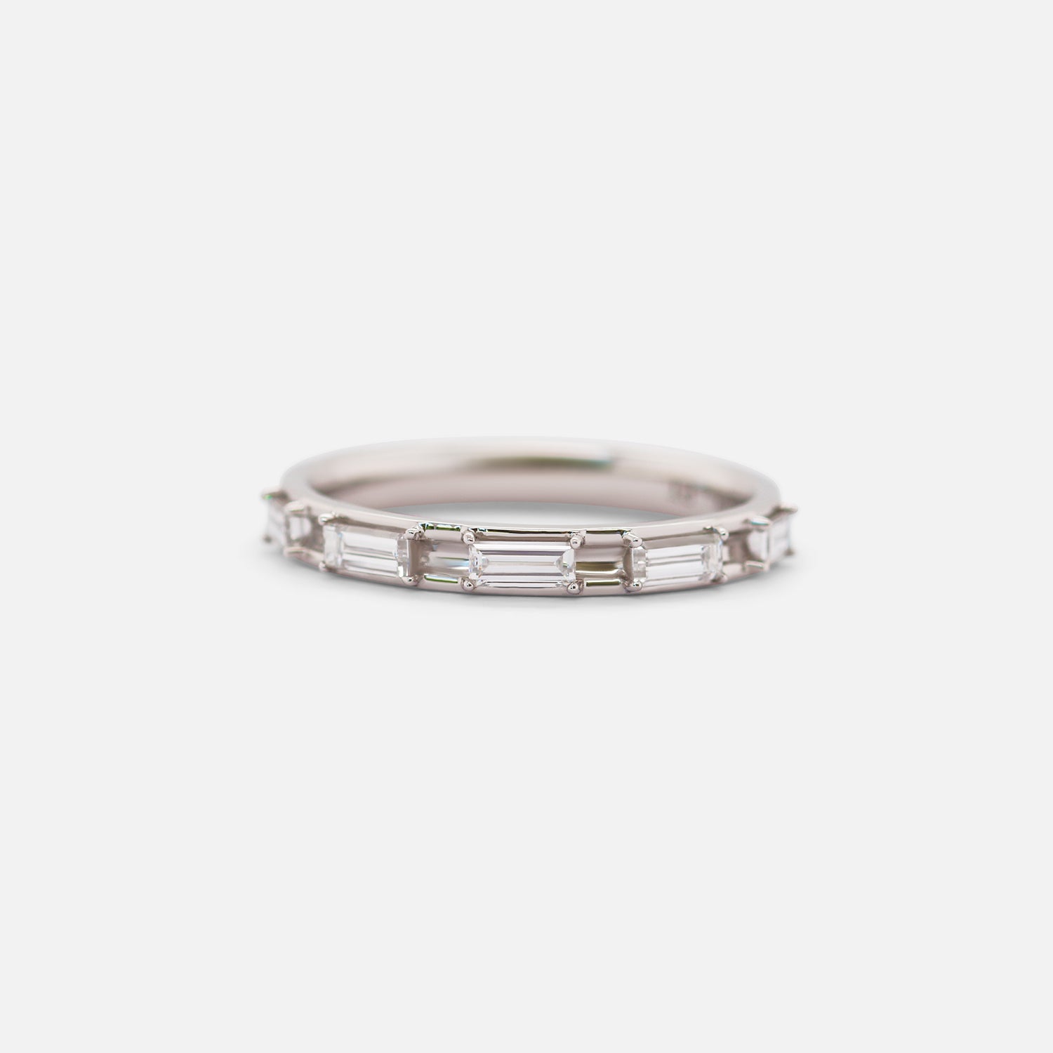 Canal / Baguette Diamond Band By Ruowei in WEDDING Category