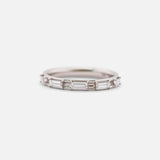 Canal / Baguette Diamond Band By Ruoria