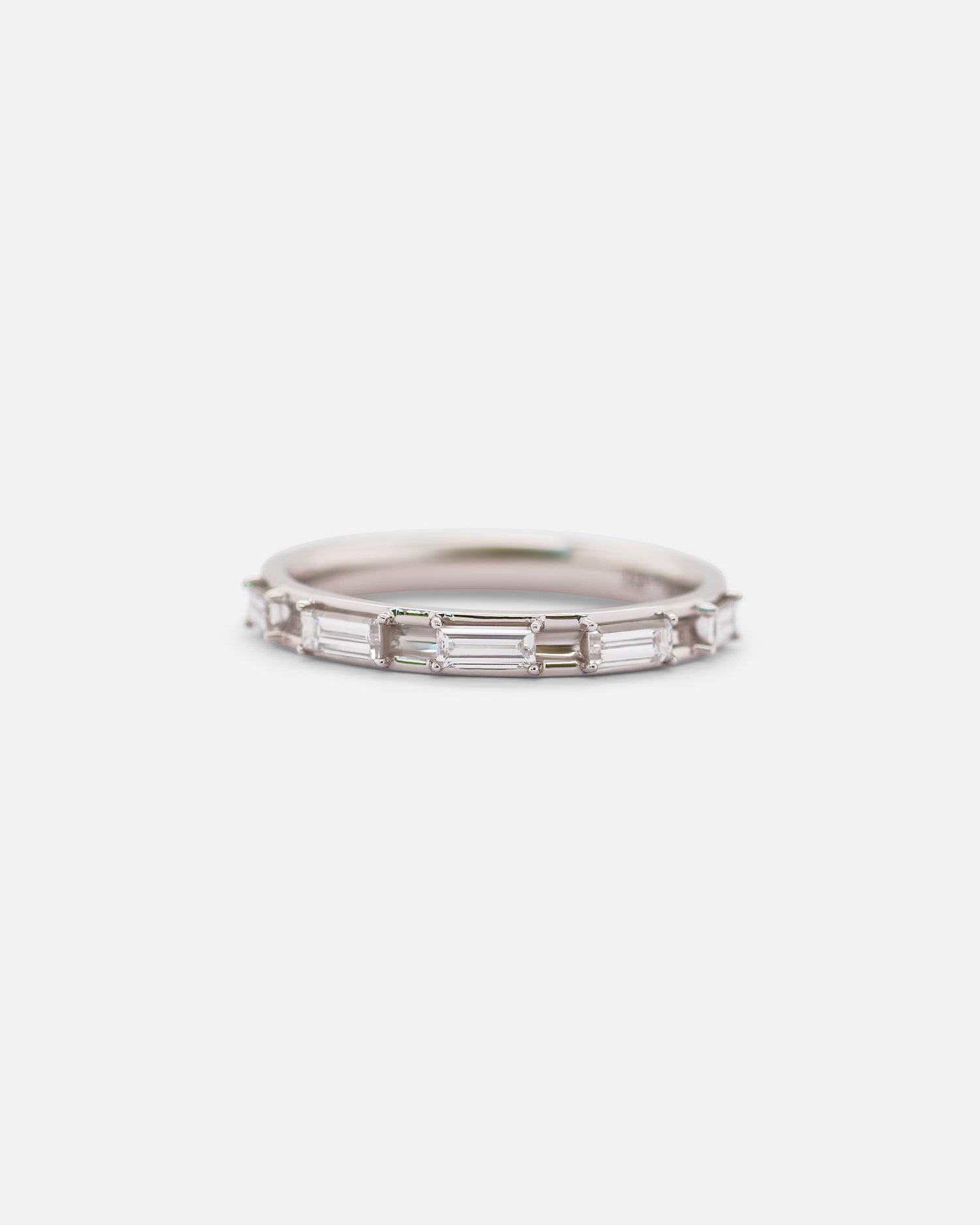 Canal / Baguette Diamond Band By Ruoria